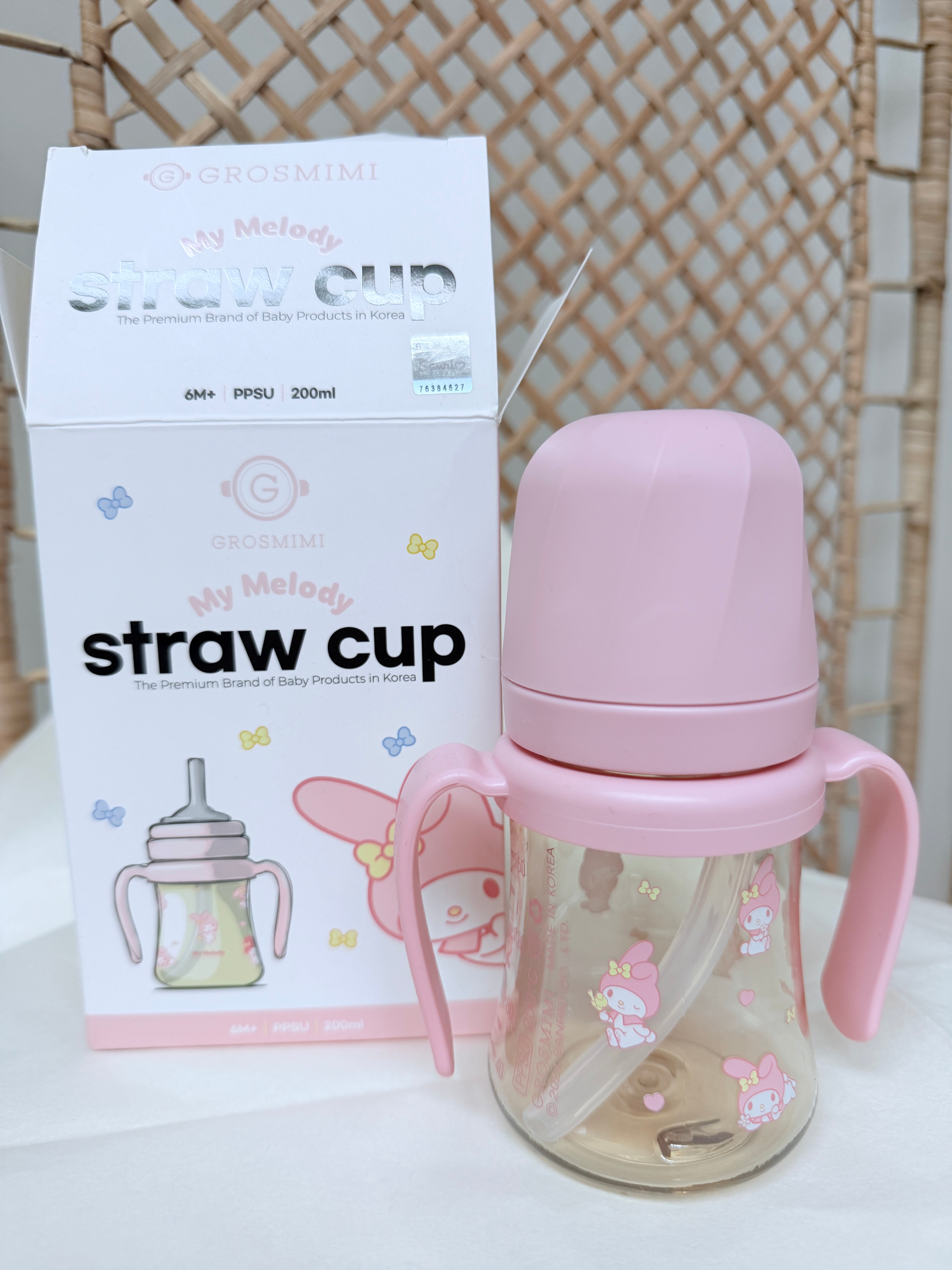 Grosmimi straw cup my melody 200ml
