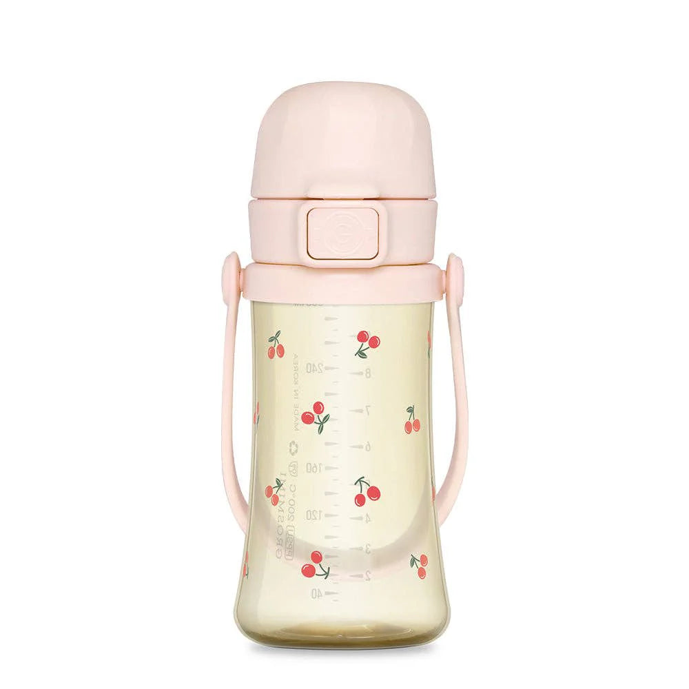 Grosmimi PPSU Tumbler 10oz 300ml in Cherry Peach – detail view