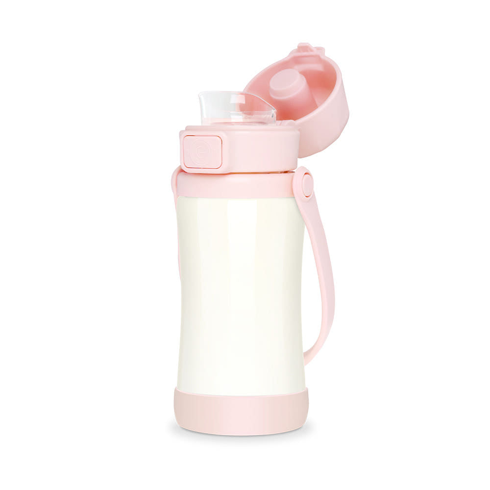 Grosmimi Deco Play One-Touch Toddler Water Bottle 300ml in Pink