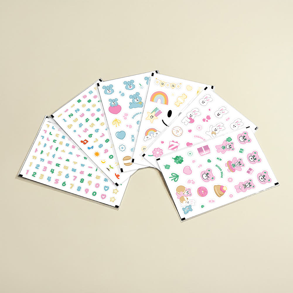 Grosmimi x Knotted Deco Play waterproof sticker set for toddler water bottles