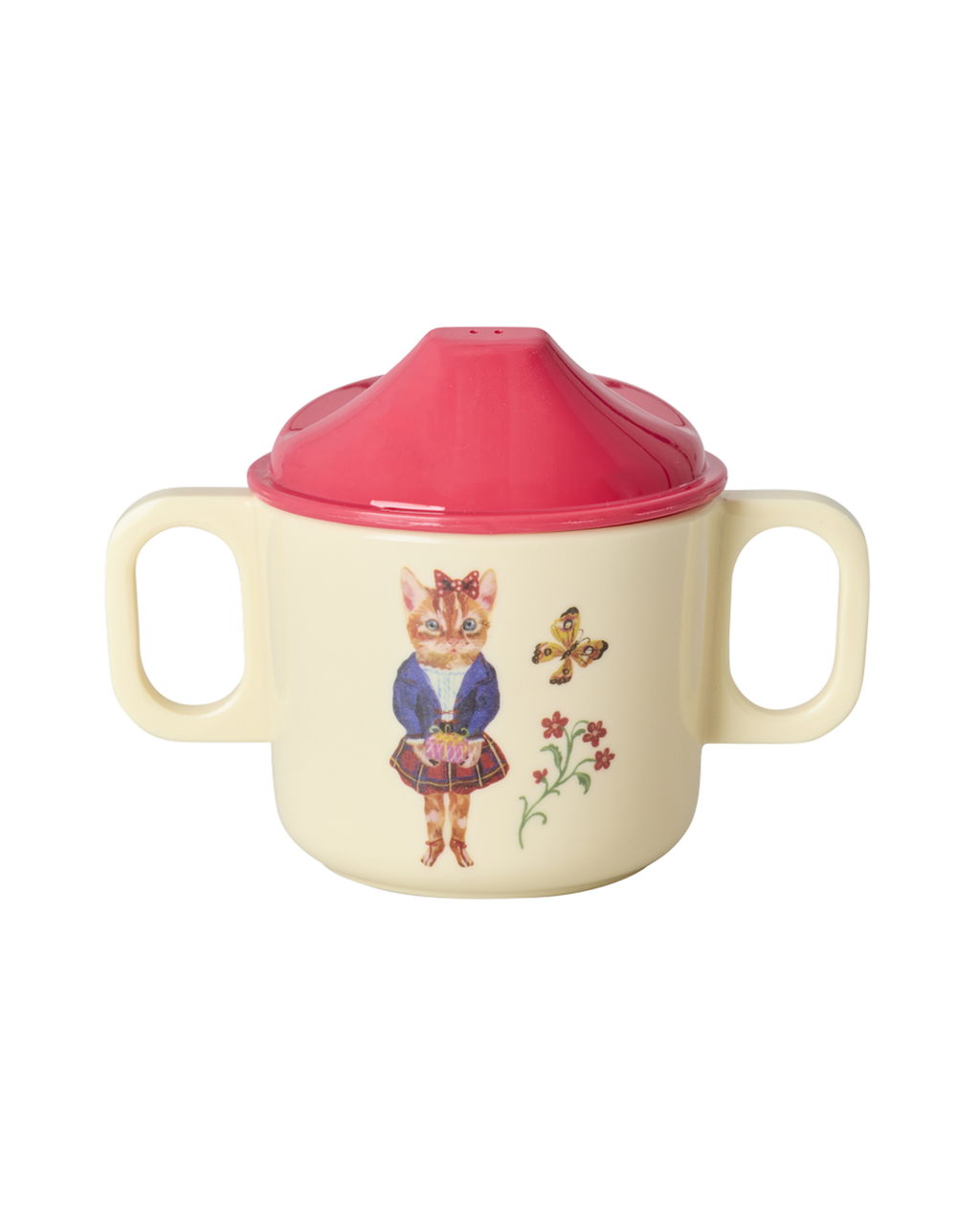 Melamine baby sippy cup by riceby rice with Nathalie Lété print
