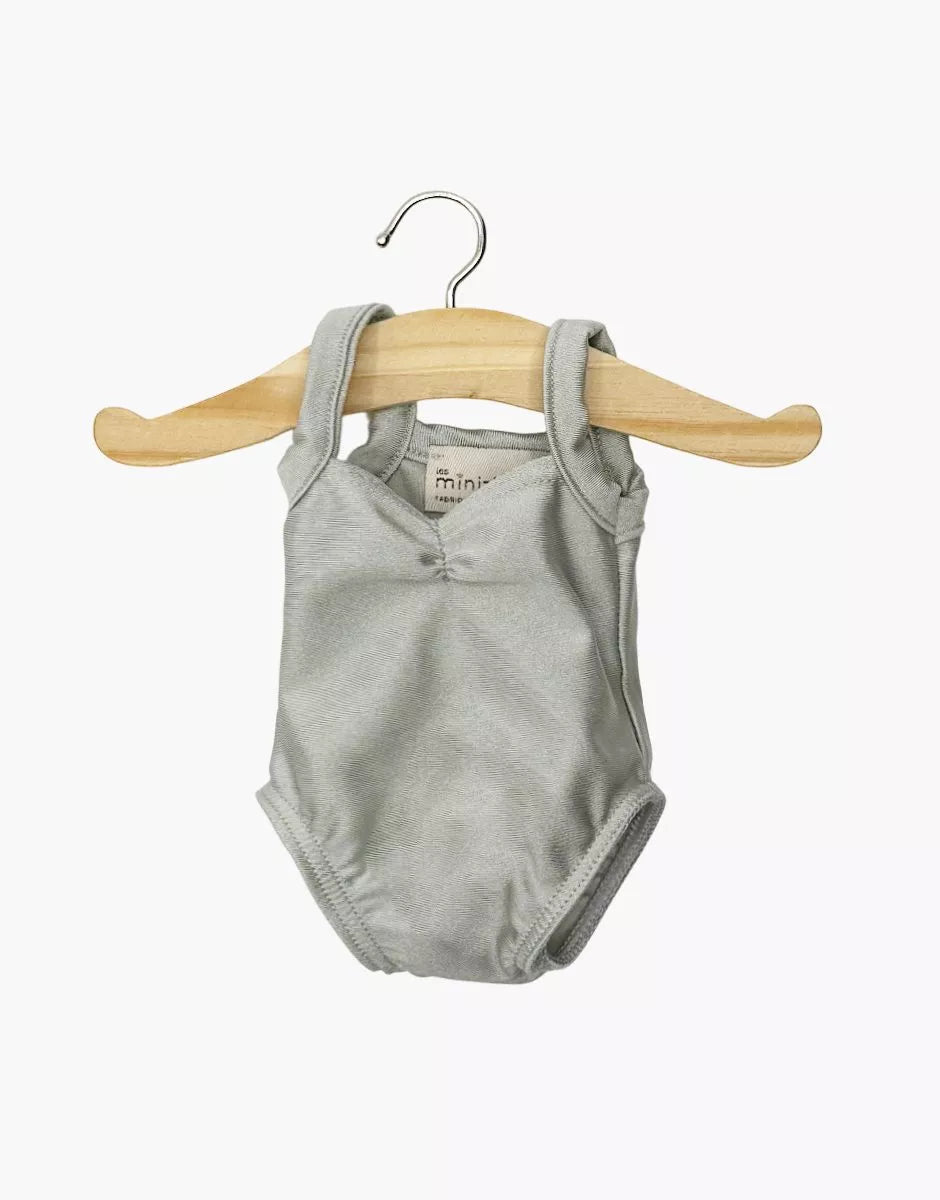 Justaucorps Anna en lycra gris perle