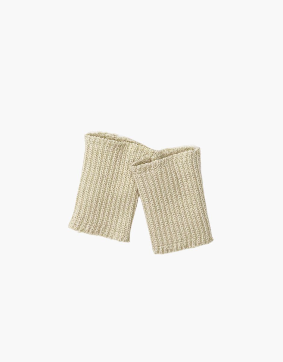 Paire de guêtres en tricot lin