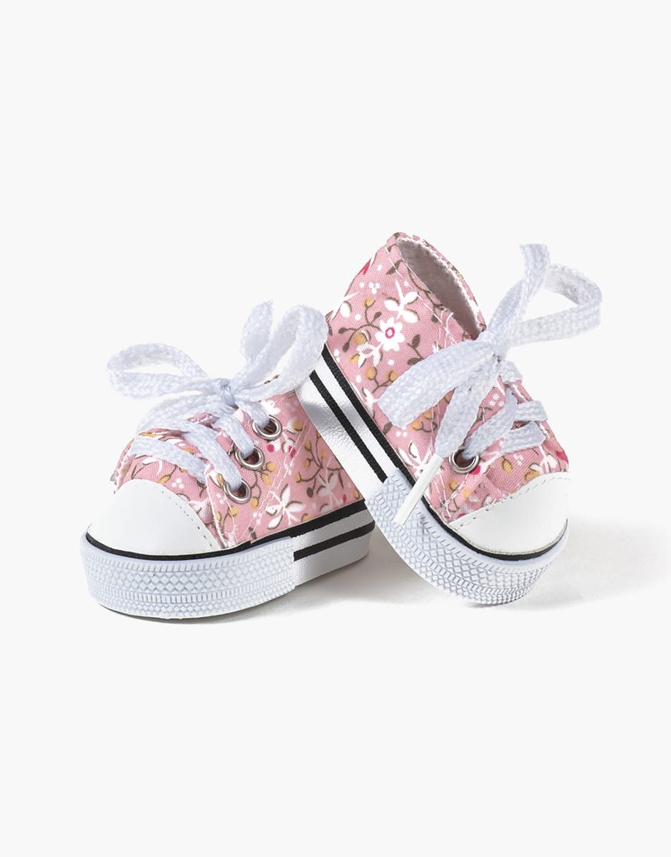 Minikane Pink Floral Doll Sneakers | littlewild kids