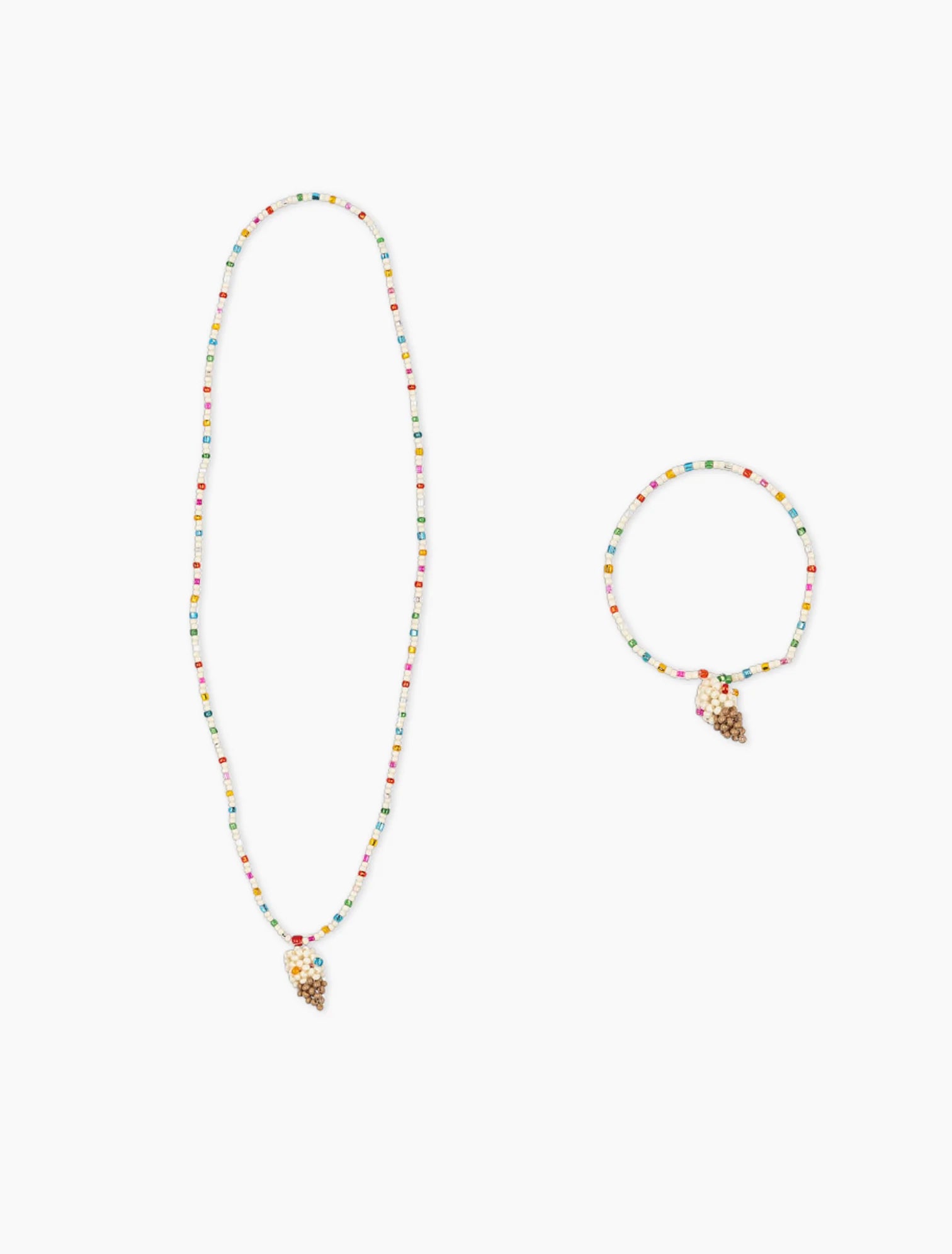 Ice Cream Necklace and Bracelet Set