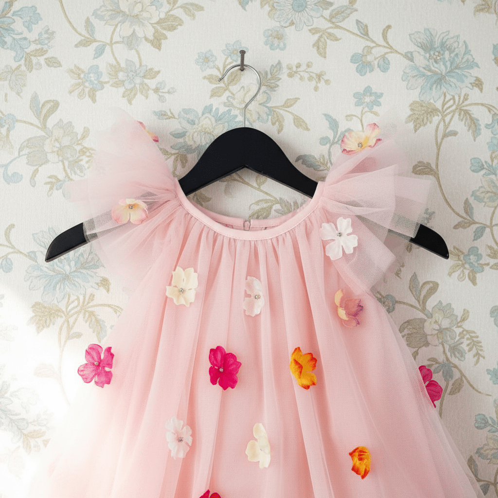 DOLLY Potpourri Fairy Tutu Dress, Dolly Pink, on model