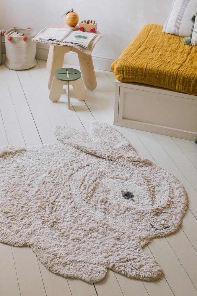 Washable Animal Cotton Rug Bunny – Lorena Canals