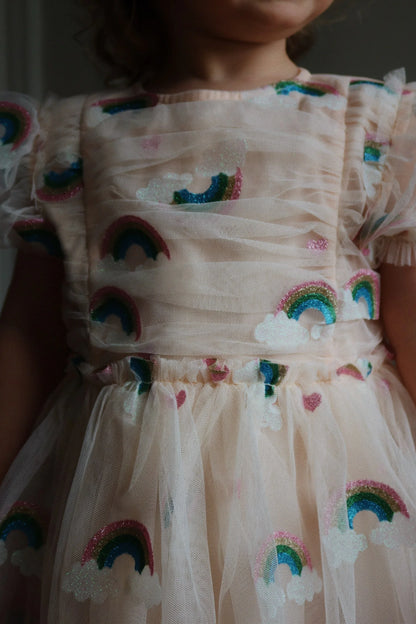 TULLIE DRESS rainbow glitter