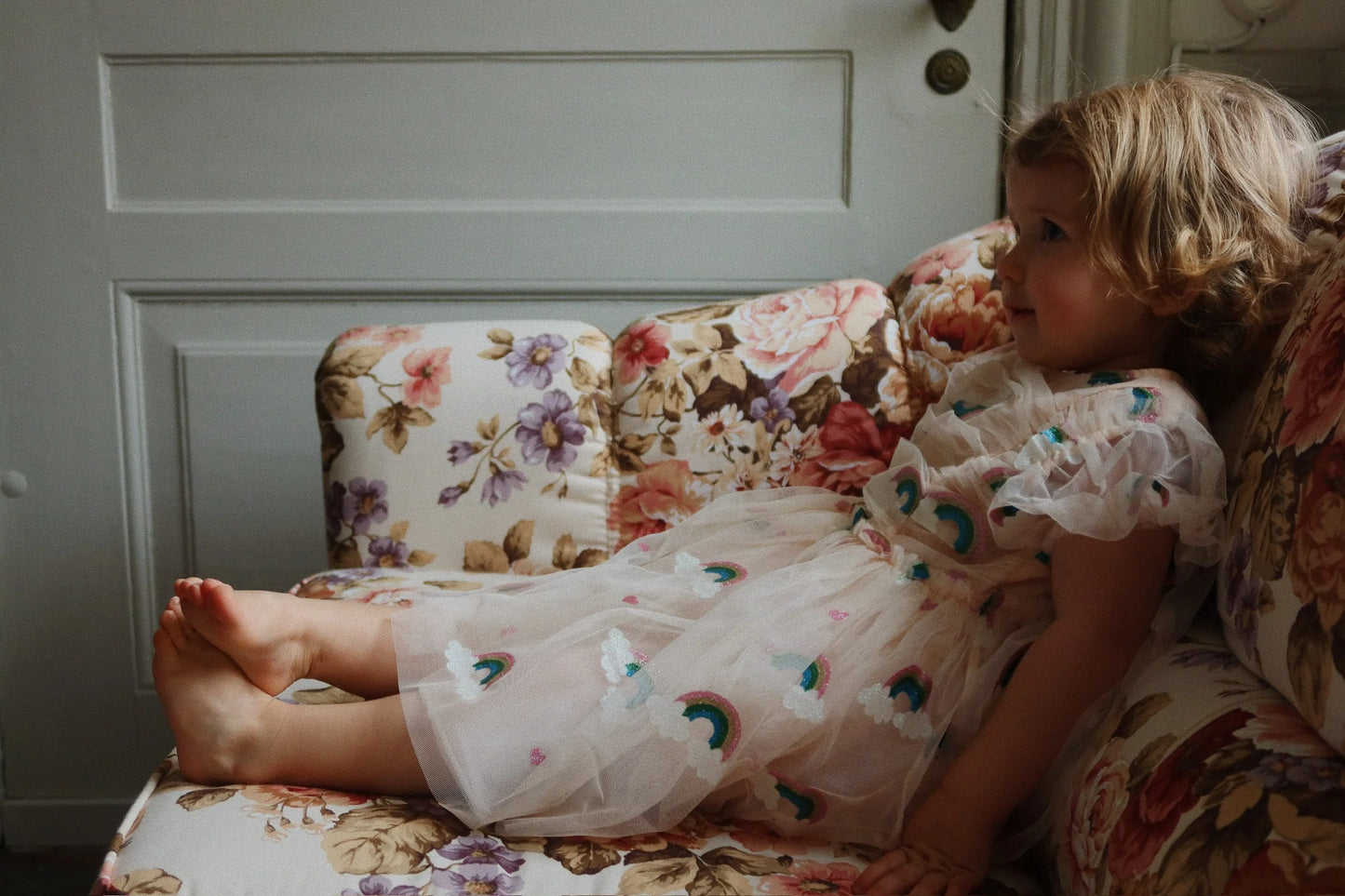 TULLIE DRESS rainbow glitter