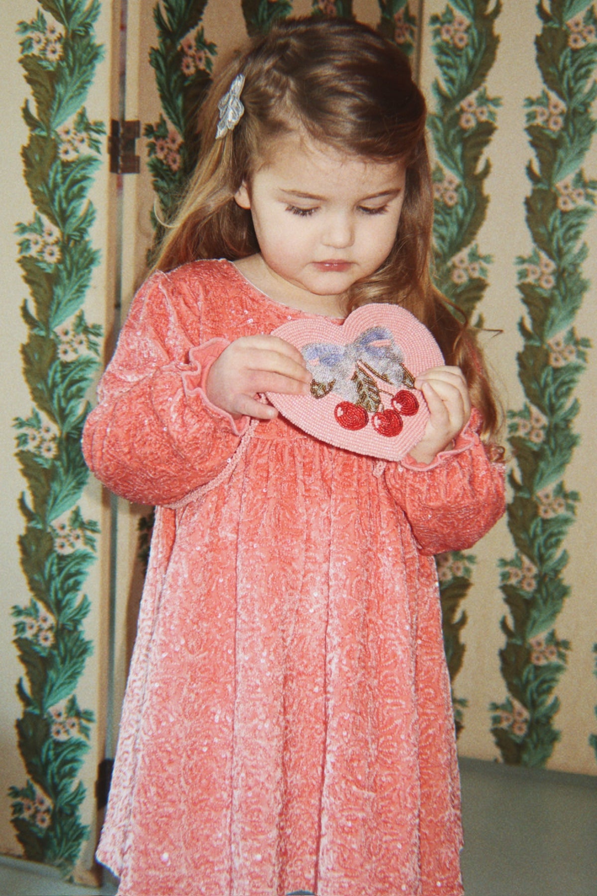 Konges Sløjd Gia Sparkle Dress in Lantana, holiday styling