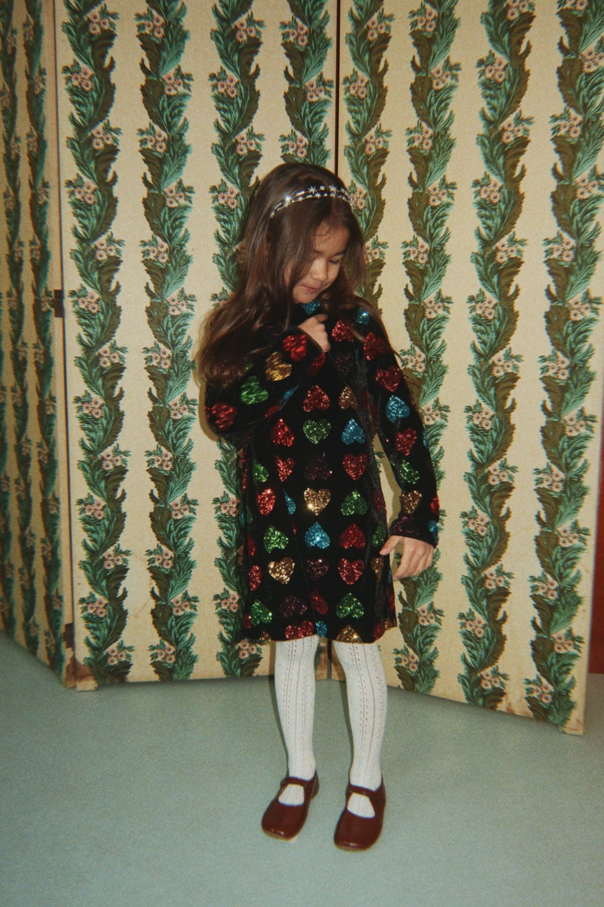 Konges Sløjd Cuore Dress in Amour Sequin, styled look
