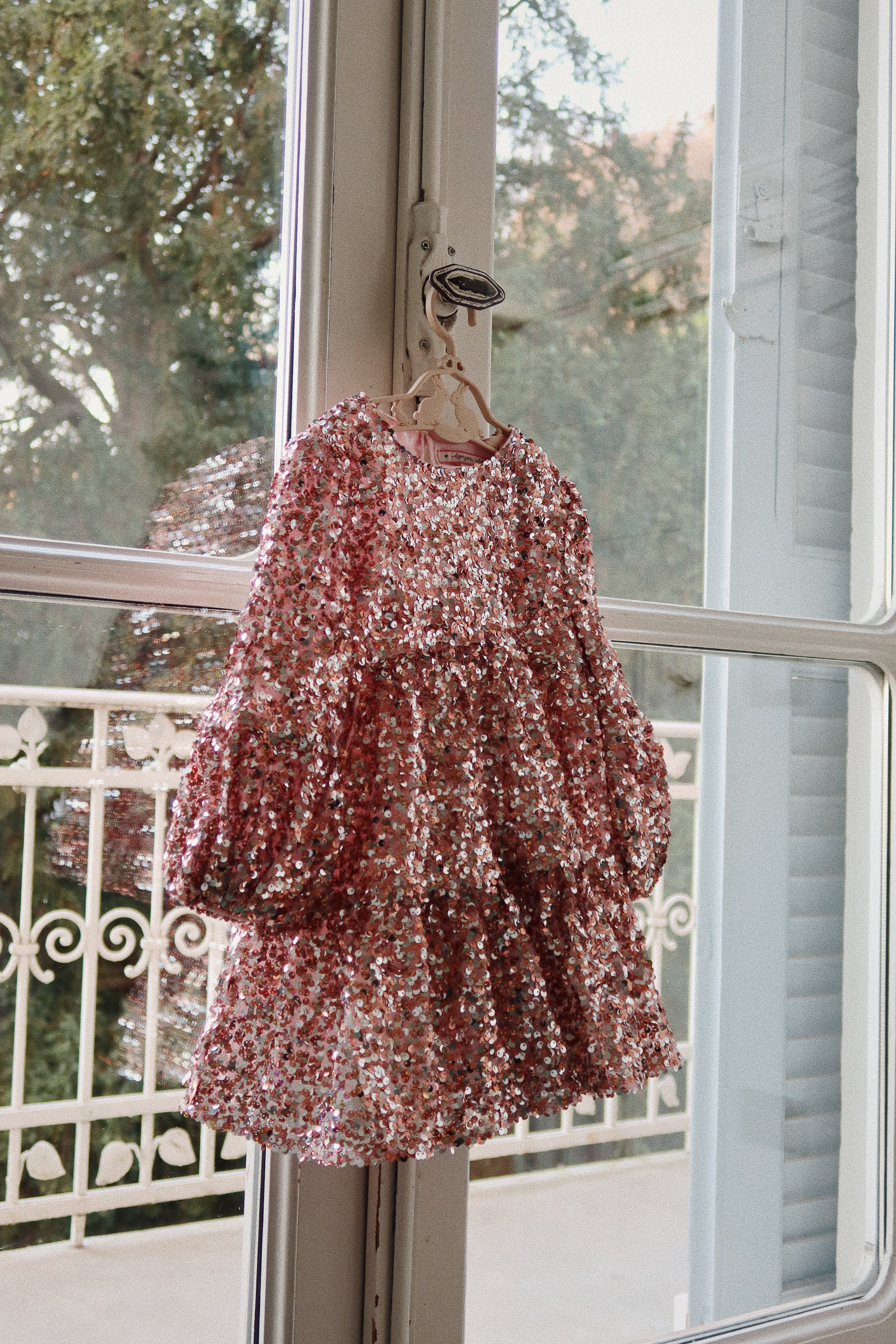 Lila Sequins Dress on model
