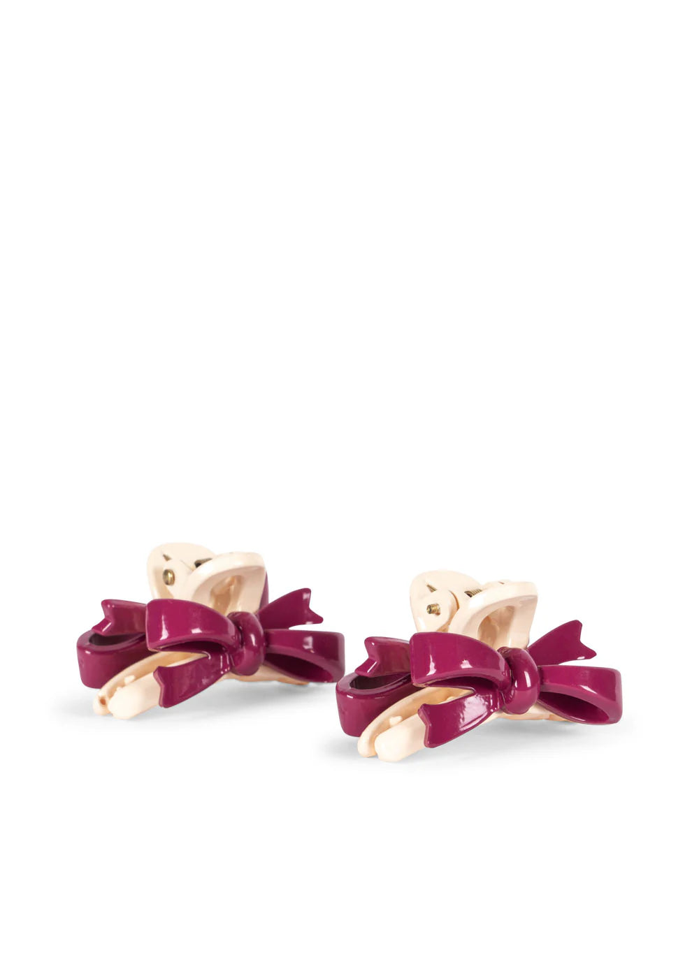 2 PACK BELIS BOW HAIR CLAW - sangria – Konges Sløjd (image 4)