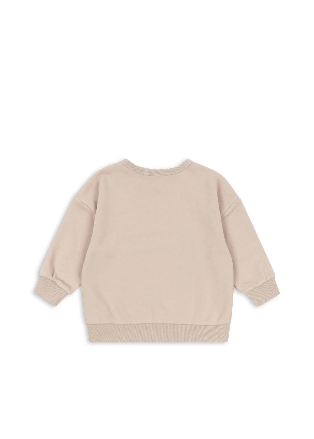 Back view of Konges Sløjd Lou sweatshirt in French Oak for kids