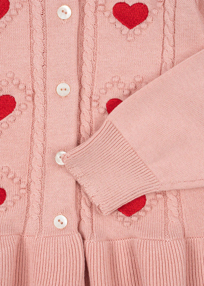 SOLEIL CARDIGAN - silver pink