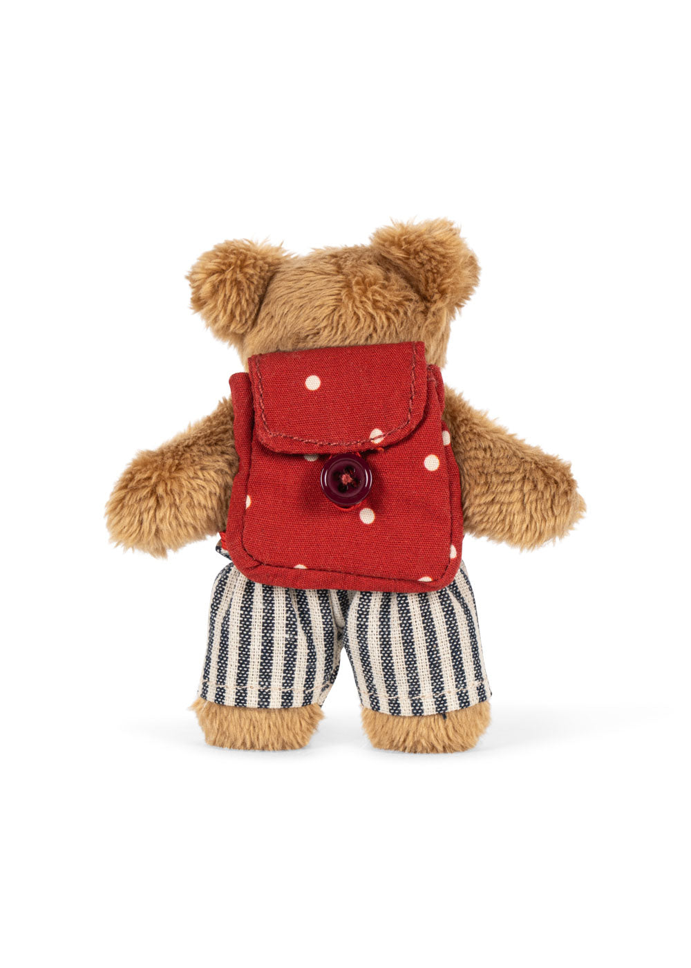 Konges Sløjd Tiny Teddy Back to School — top-down view of full school-themed accessory set