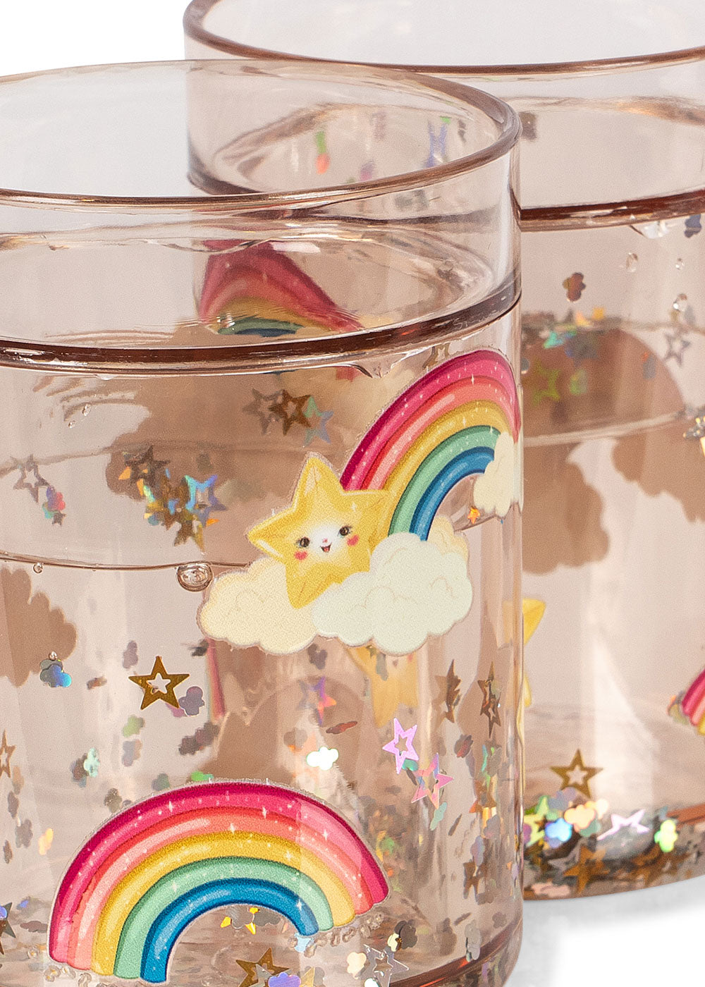 2 Pack Glitter Cups detail