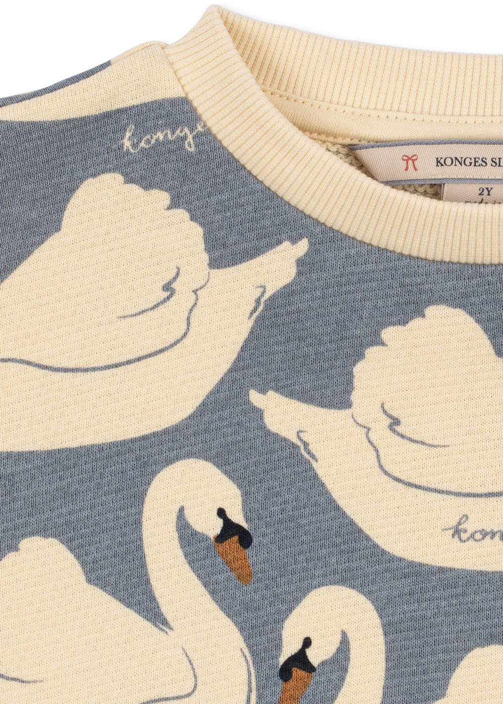 Loupy Print Sweat Shirt GOTS - Swan – Konges Sløjd