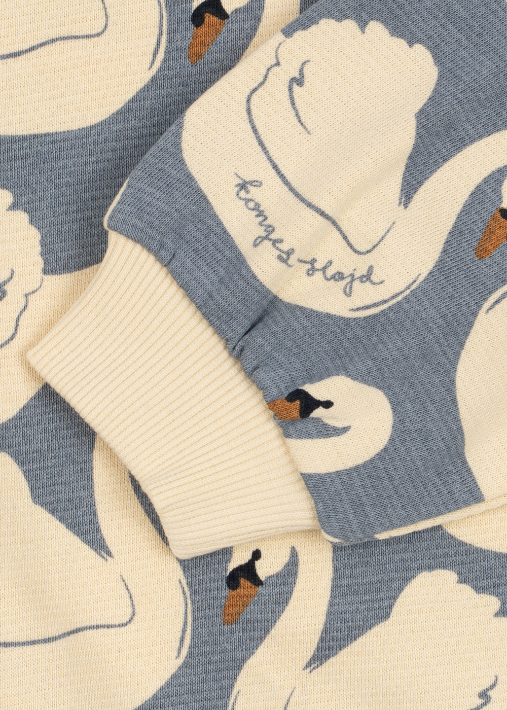 Loupy Print Sweat Shirt GOTS - Swan – Konges Sløjd