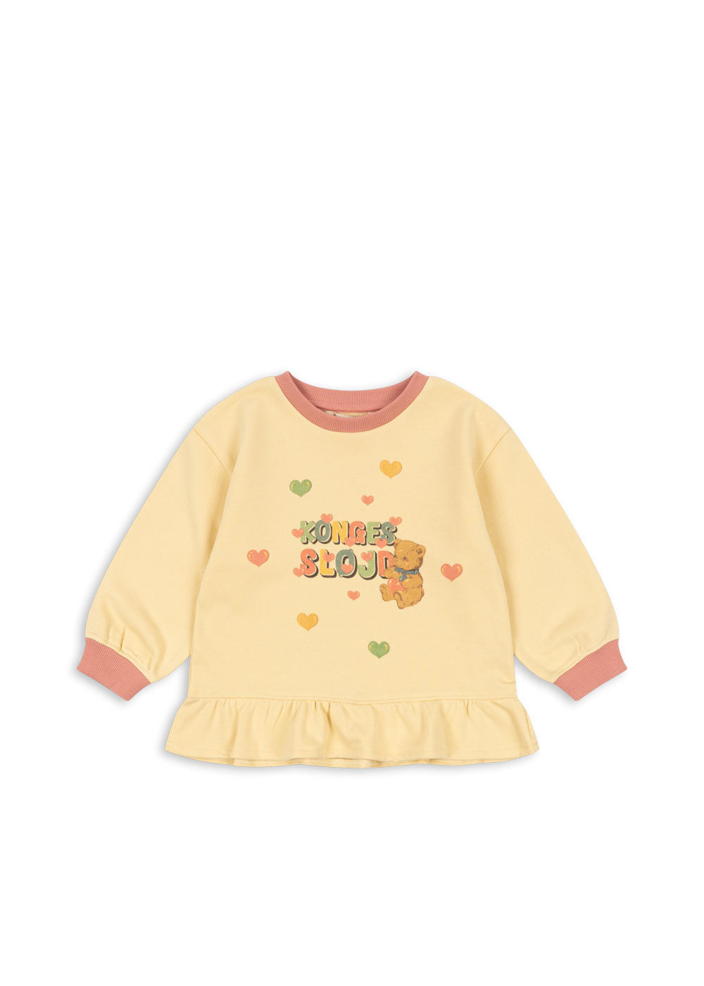 Spotty Frill Sweat banana crepe