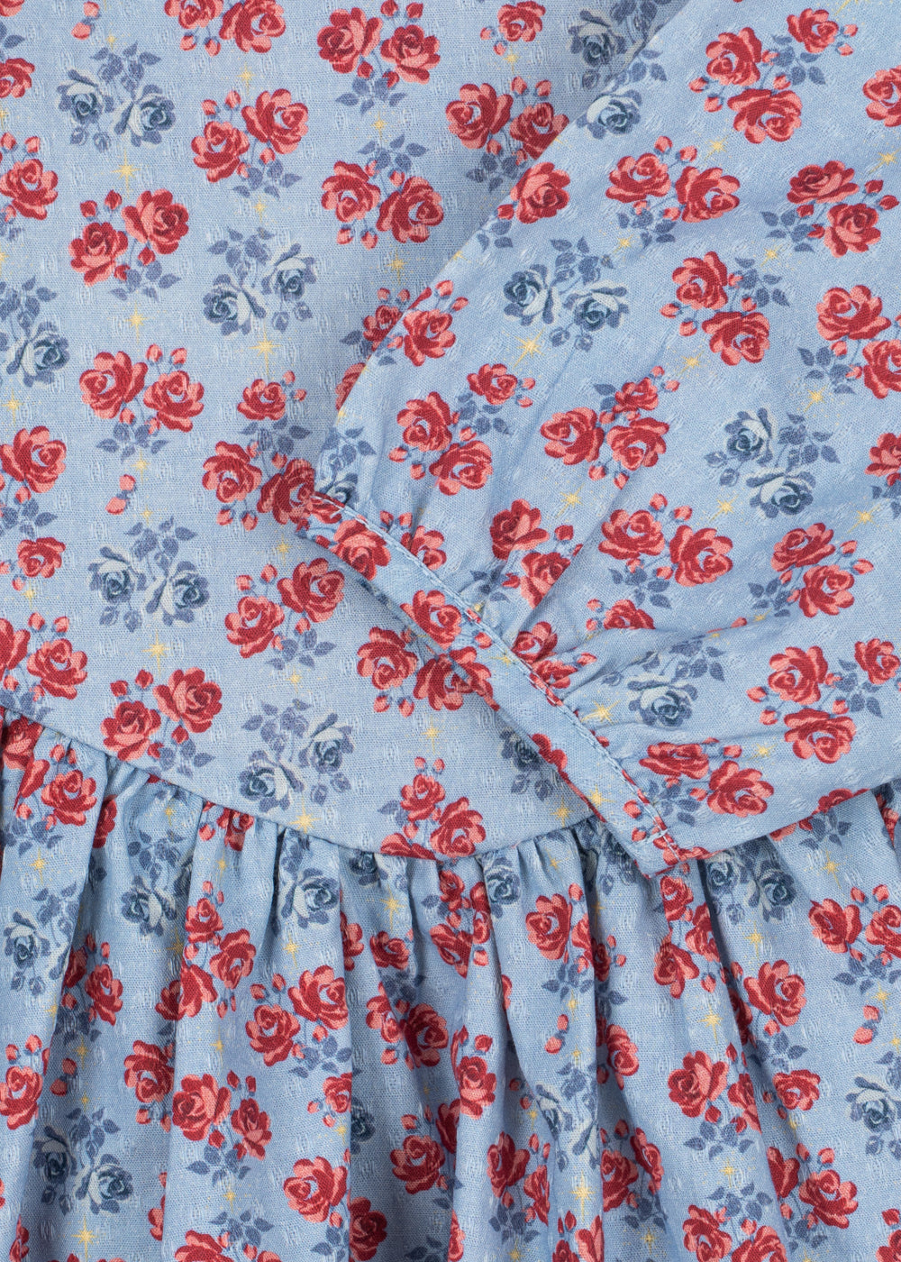 Konges Sløjd Avi LS Bow Dress in Lumina Blu, detail