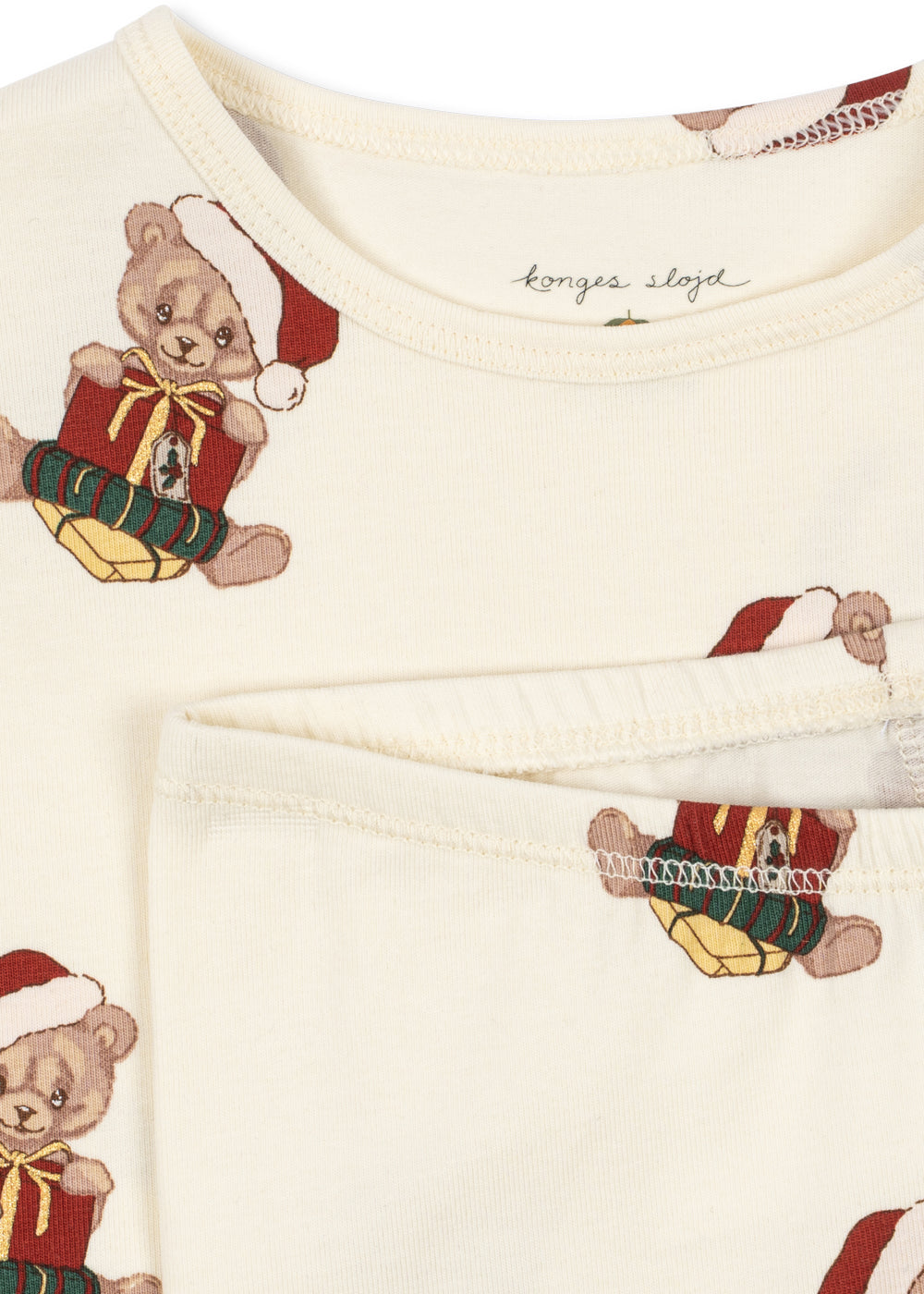 Konges Sløjd Basic Blouse/Pants Set GOTS in Teddy Bear, packshot 3