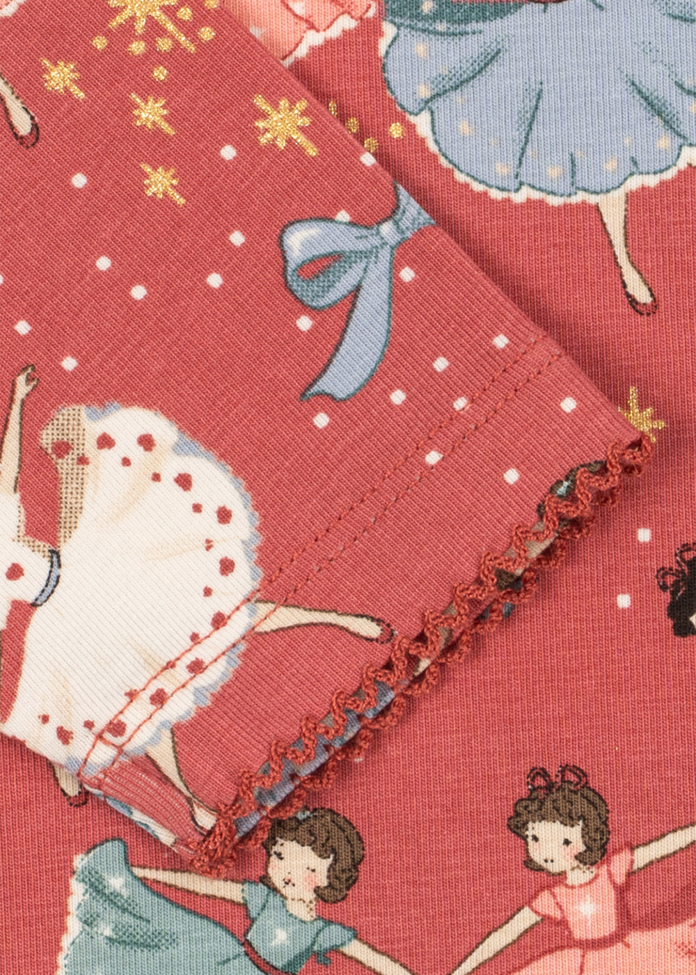 Konges Sløjd Basic Blouse/Pants Set GOTS in Bow Ballerina Blush, packshot 4