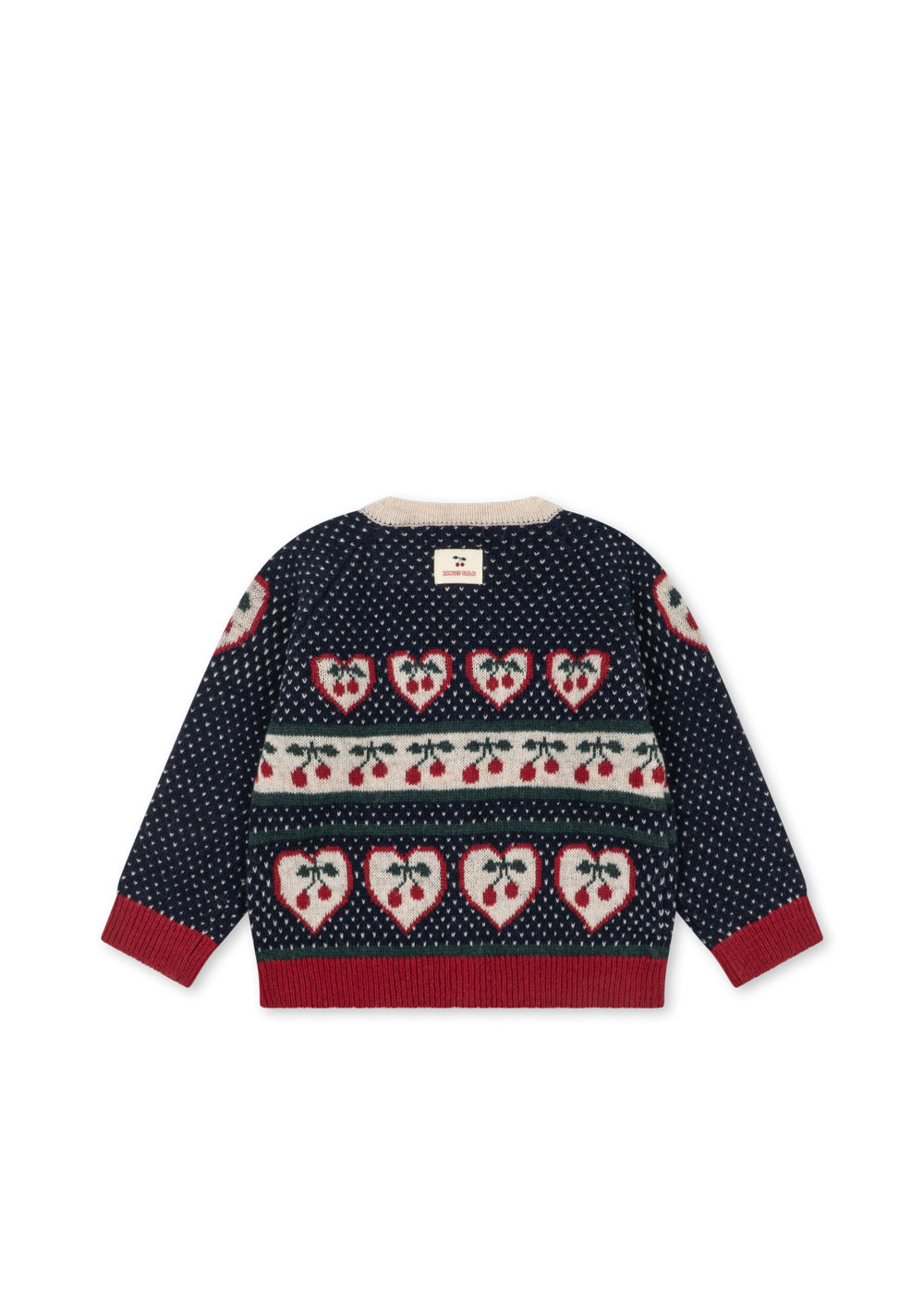 Konges Sløjd Belou Cardigan in Cherry, product view 2
