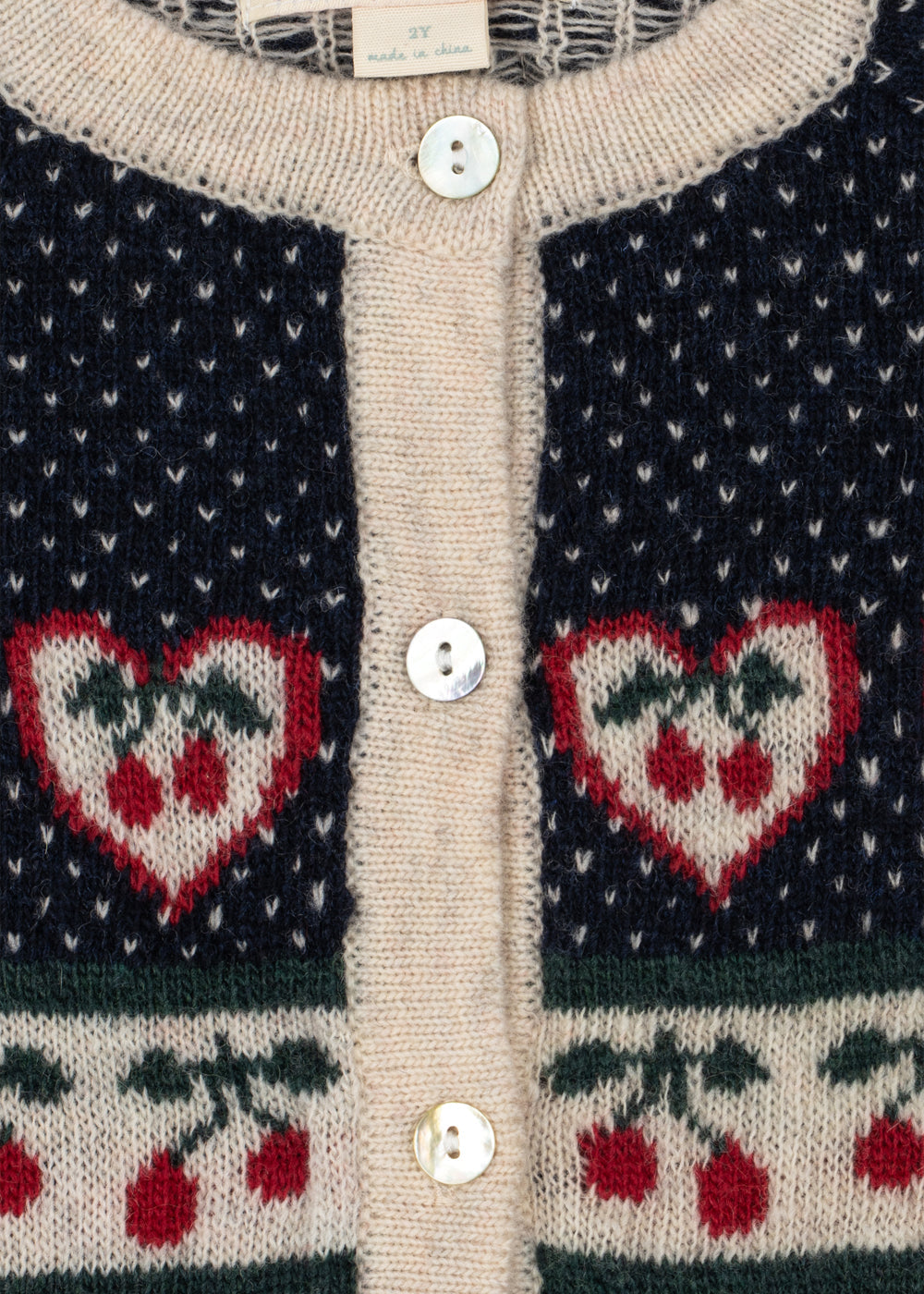 Konges Sløjd Belou Cardigan in Cherry, product view 4