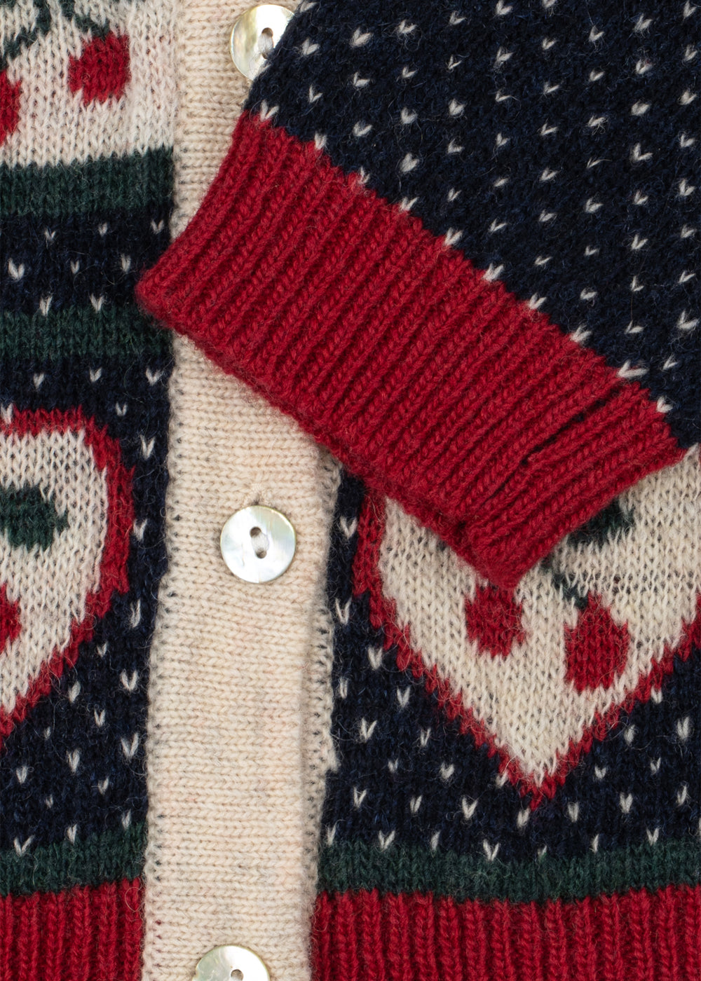 Konges Sløjd Belou Cardigan in Cherry, product view 5