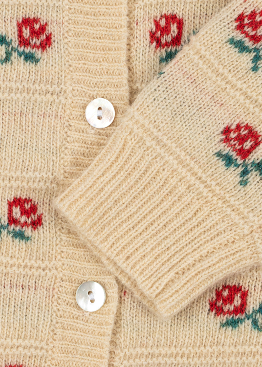 Konges Sløjd Belou Collar Cardigan in Rose, packshot 4 detail