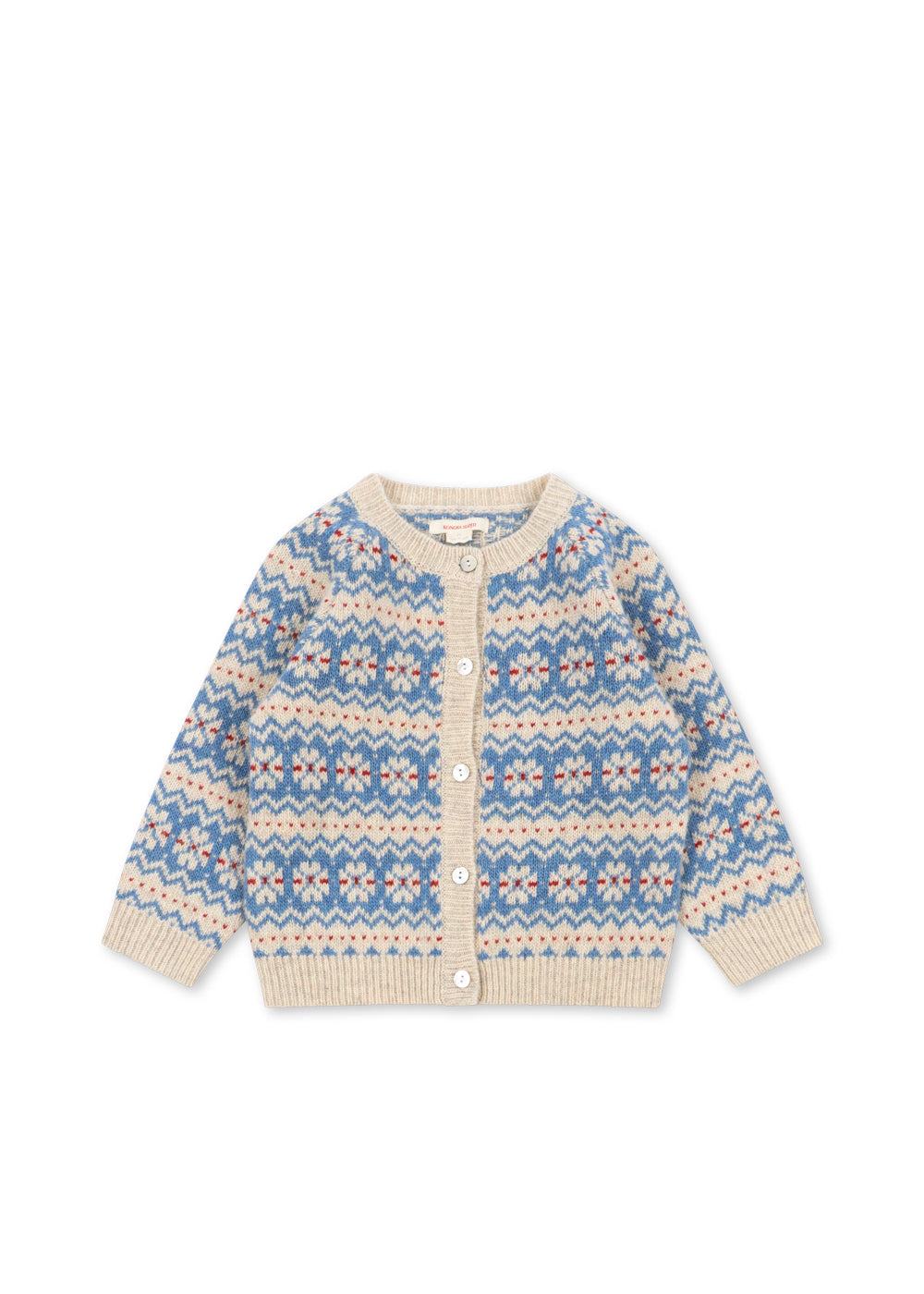 Konges Sløjd Billi Knit Cardigan in Blue Multi, front product view