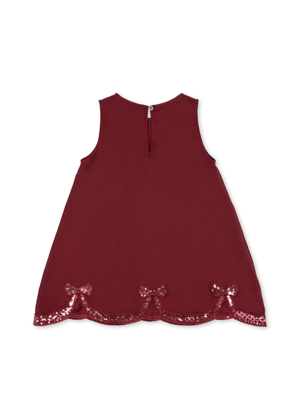 Konges Sløjd Bowie Dress in Merlot, back view
