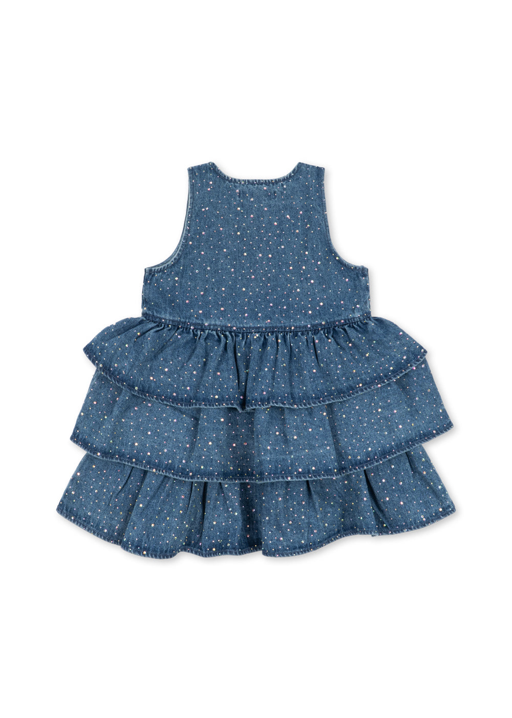 Konges Sløjd Elba Sparkle Dress in Denim Sparkle, back view