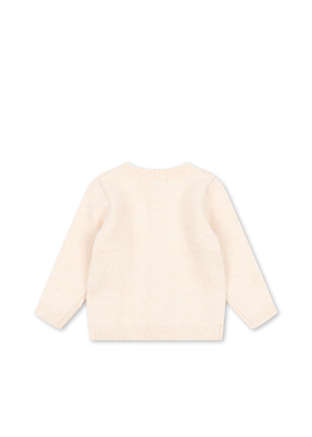 Back view of the buttercream Fleuri cardigan