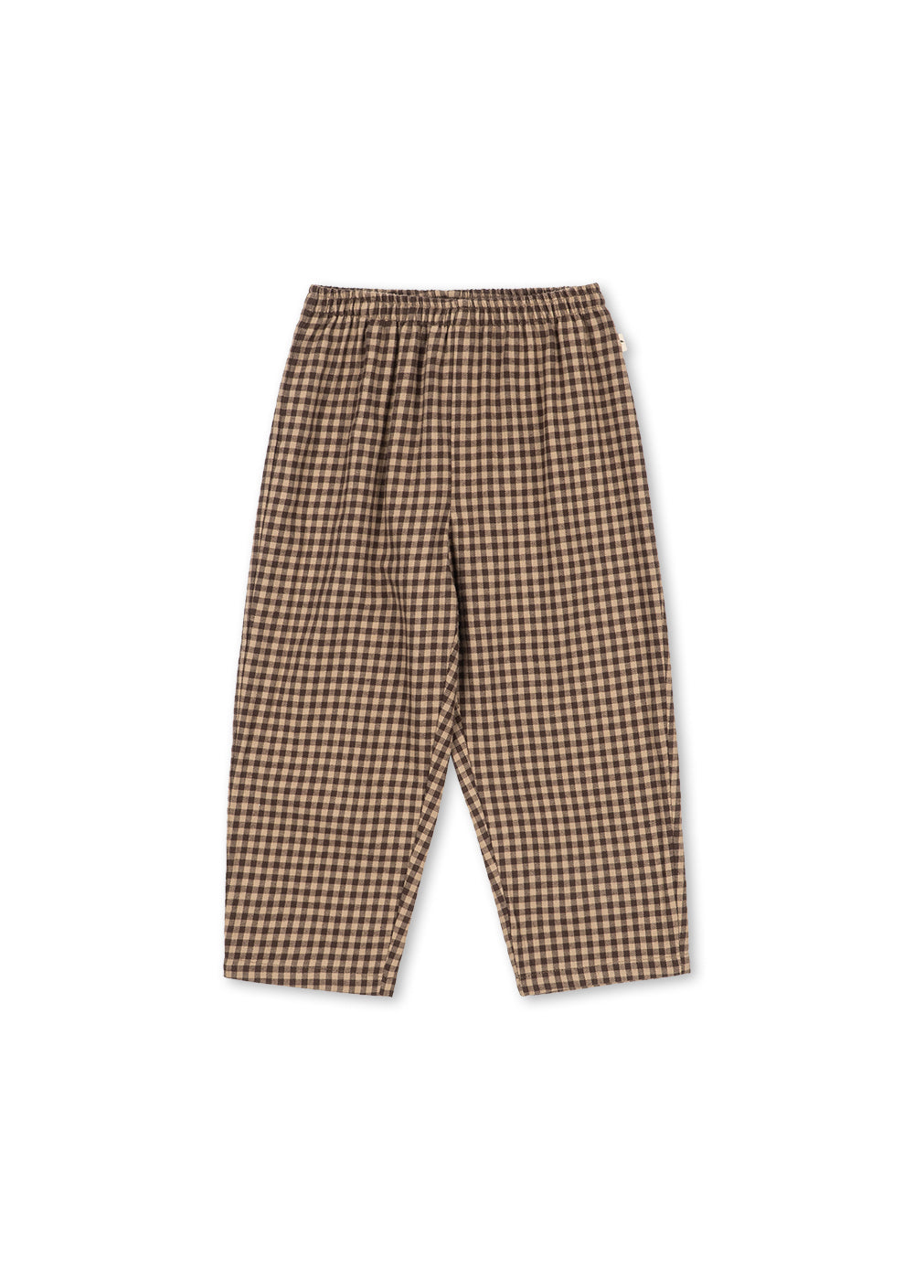 Konges Sløjd Foret Pants GOTS in Chocolate Check, packshot 1