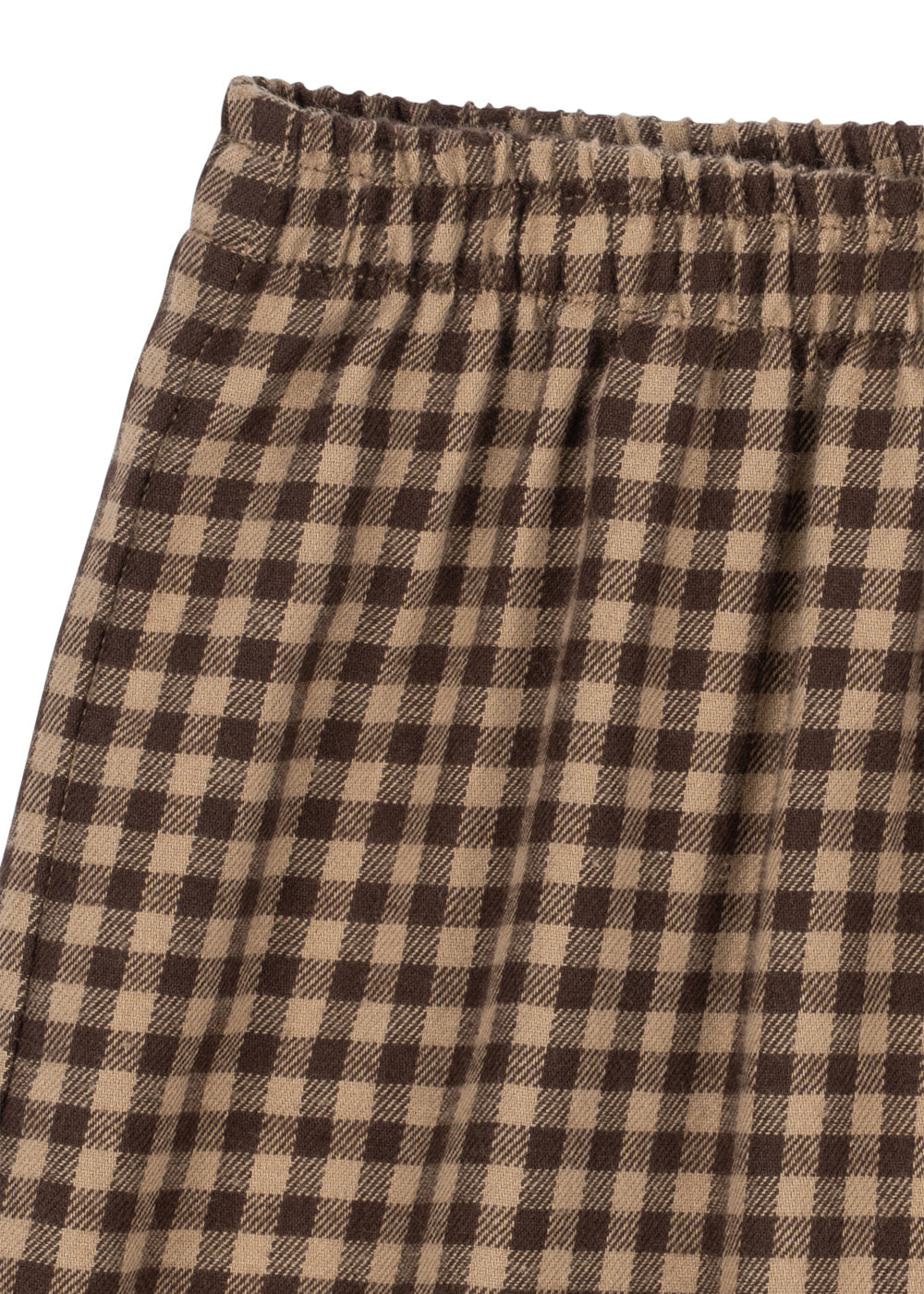 Konges Sløjd Foret Pants GOTS in Chocolate Check, packshot 3
