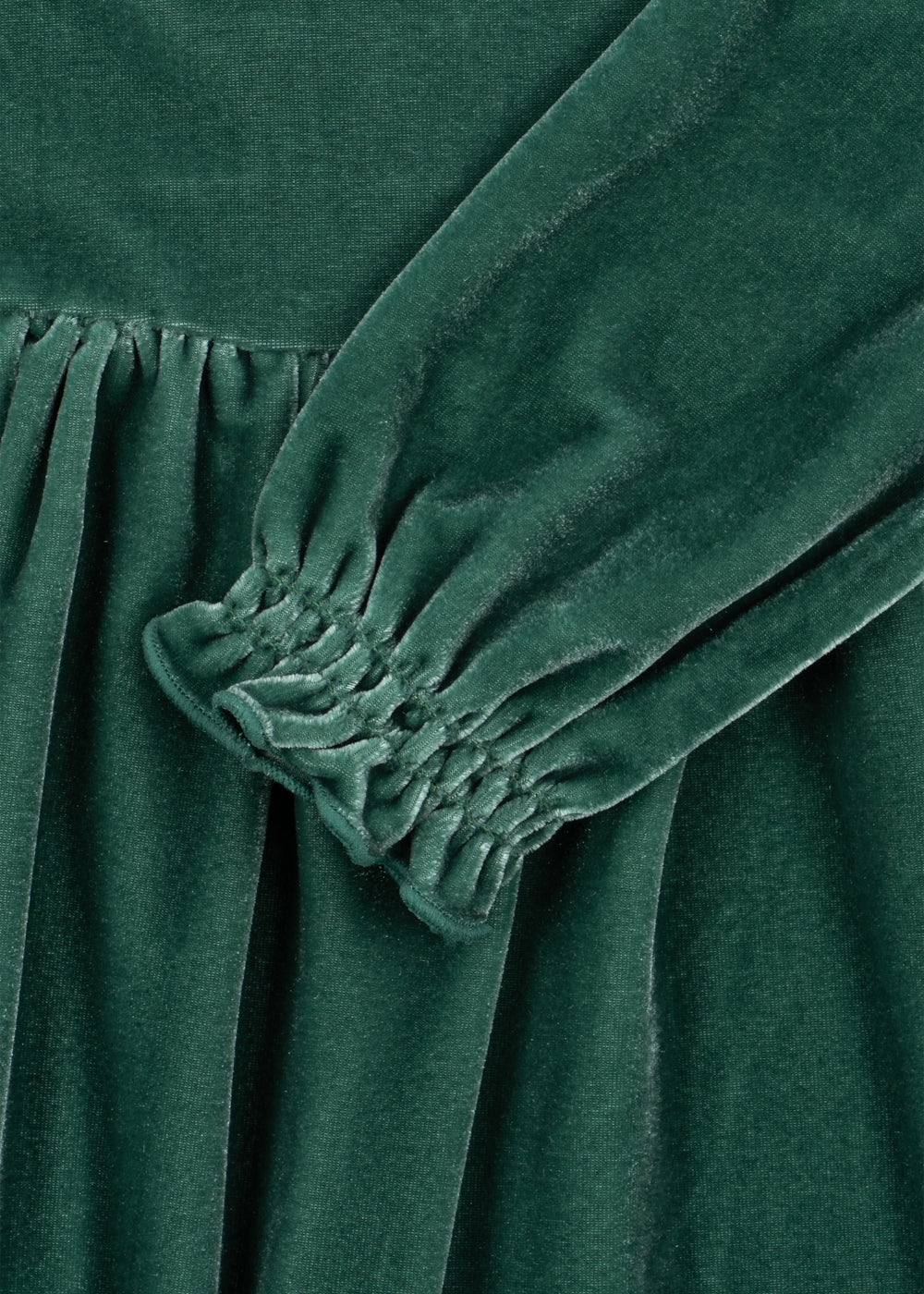 Konges Sløjd Gia Bow Dress in Fir, detail