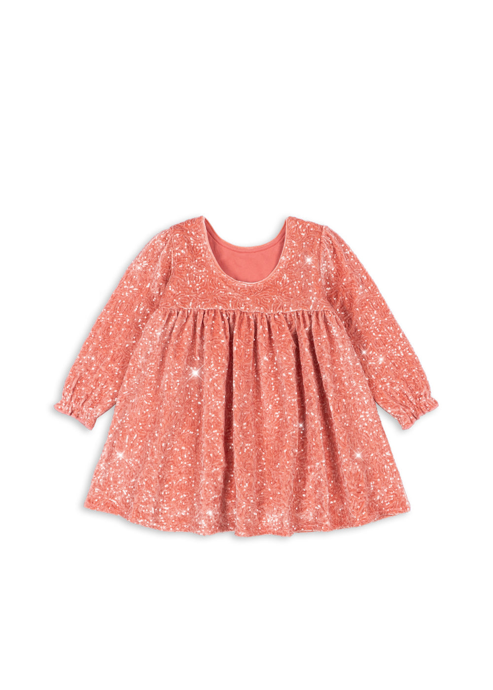 Konges Sløjd Gia Sparkle Dress in Lantana, back view