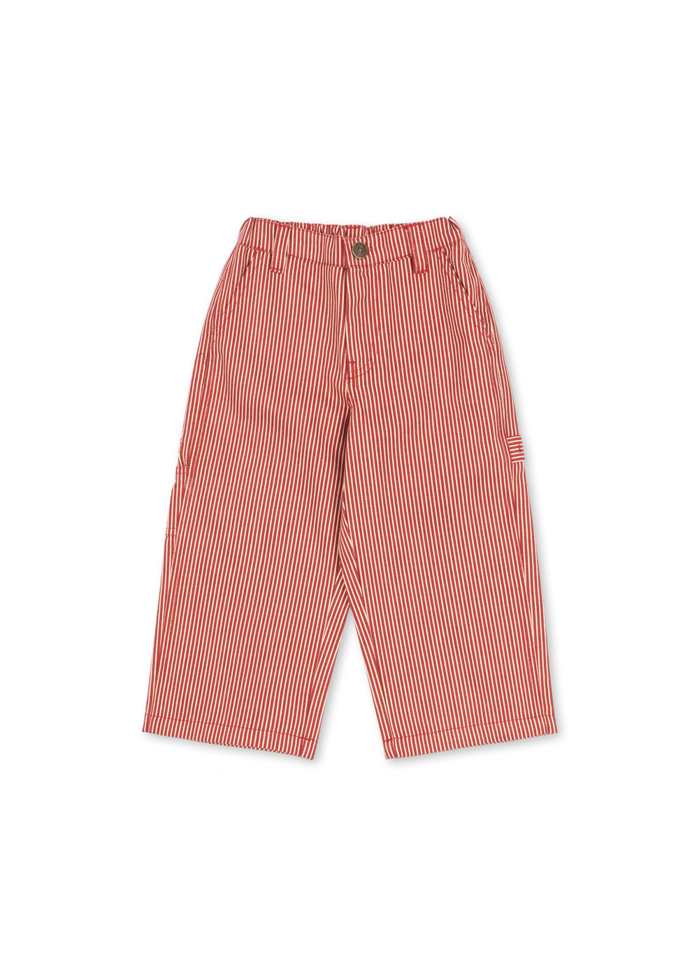 Konges Sløjd Luc Pants GOTS in Milk Rouge Stripe, image 1 of 8