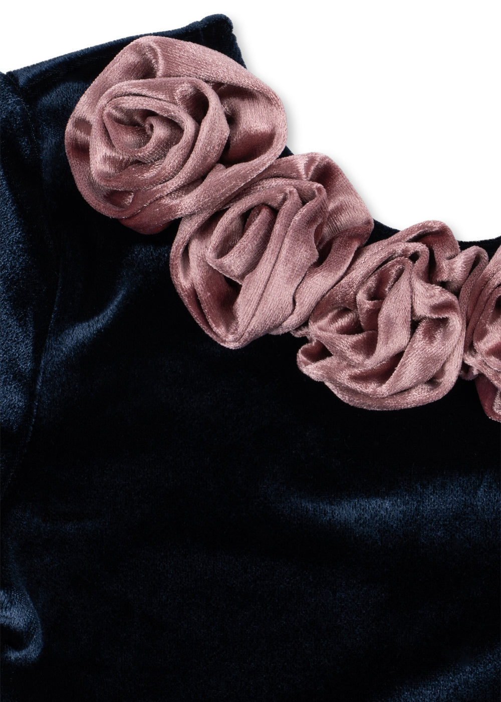Konges Sløjd Rosetta Dress in Navy, velvet detail