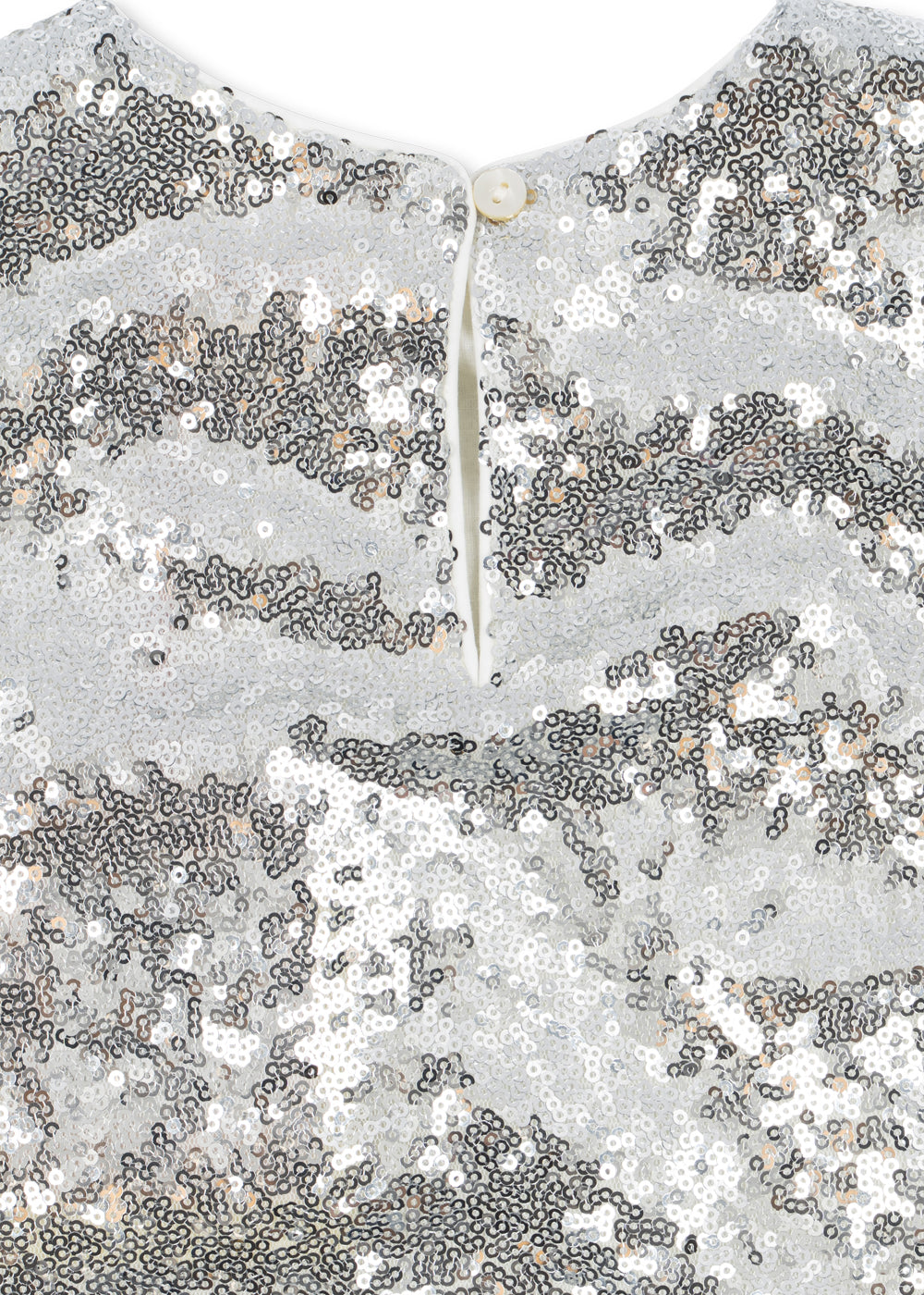 Konges Sløjd Tindra Rose Dress in Silver, sequin detail