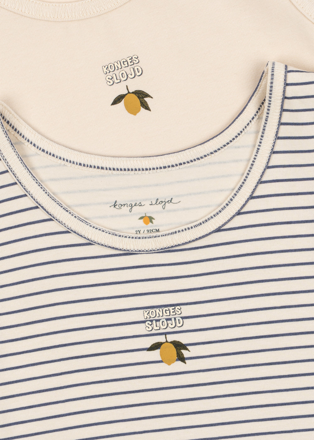 Konges Sløjd Basic 2 Pack Tank Top GOTS in Blue Stripe, packshot 3
