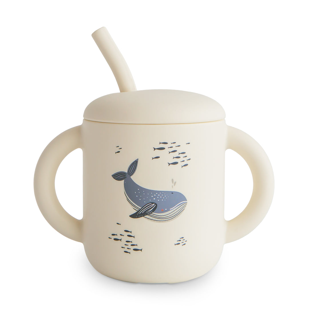 Silicone Training Cup + Straw – Mushie