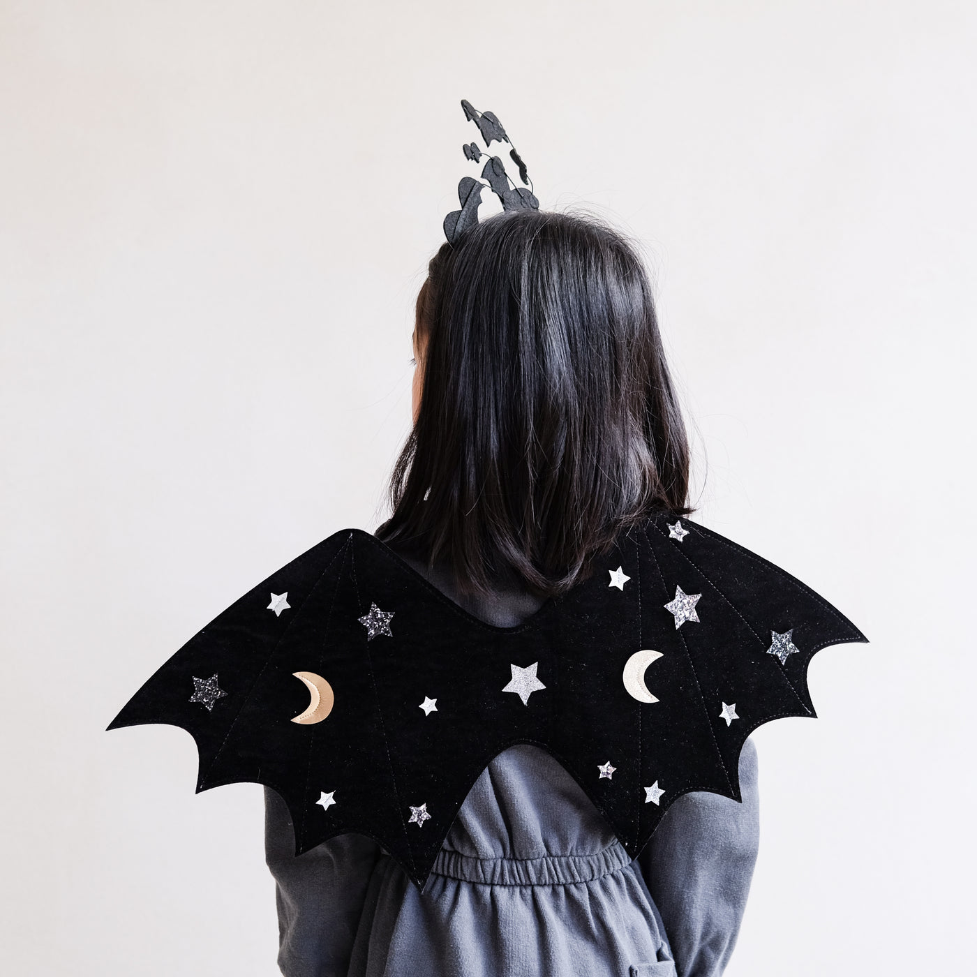 Bat wings worn