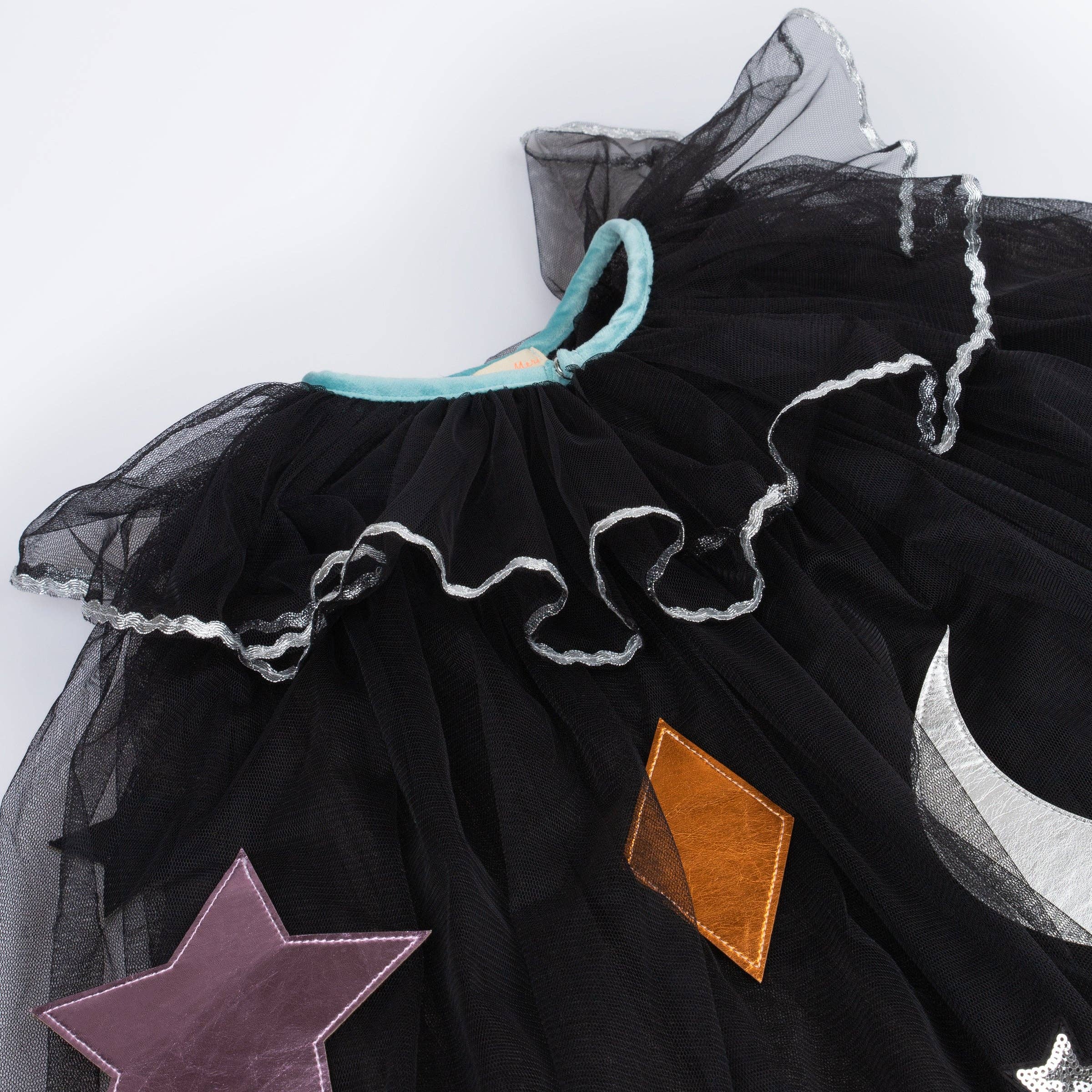 Tulle Appliqué Witch Cape, Hat & Wand alternate view