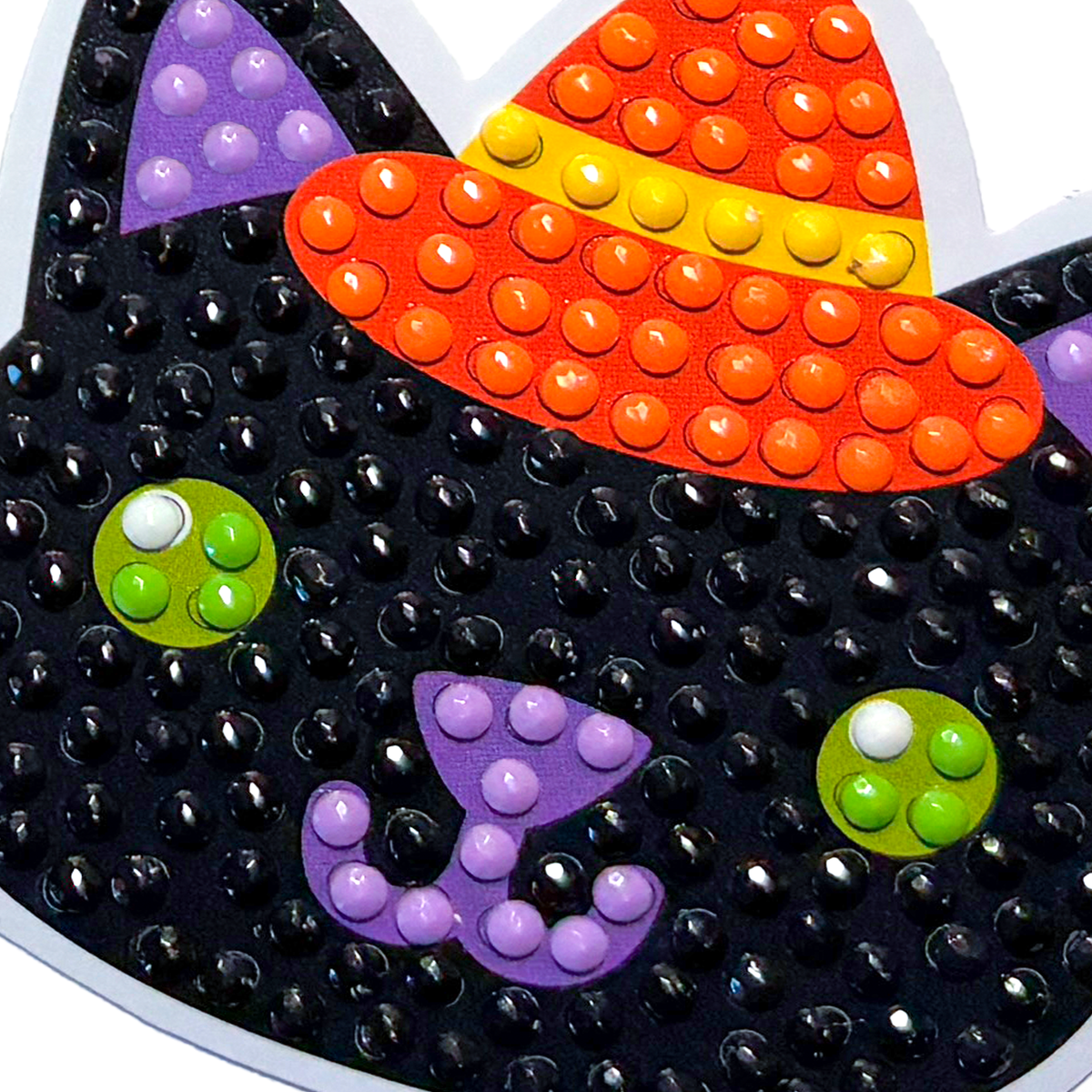 Ooly Mini Razzle Dazzle Gem Sticker Kit Spooky Fun, close-up of pumpkin and ghost designs