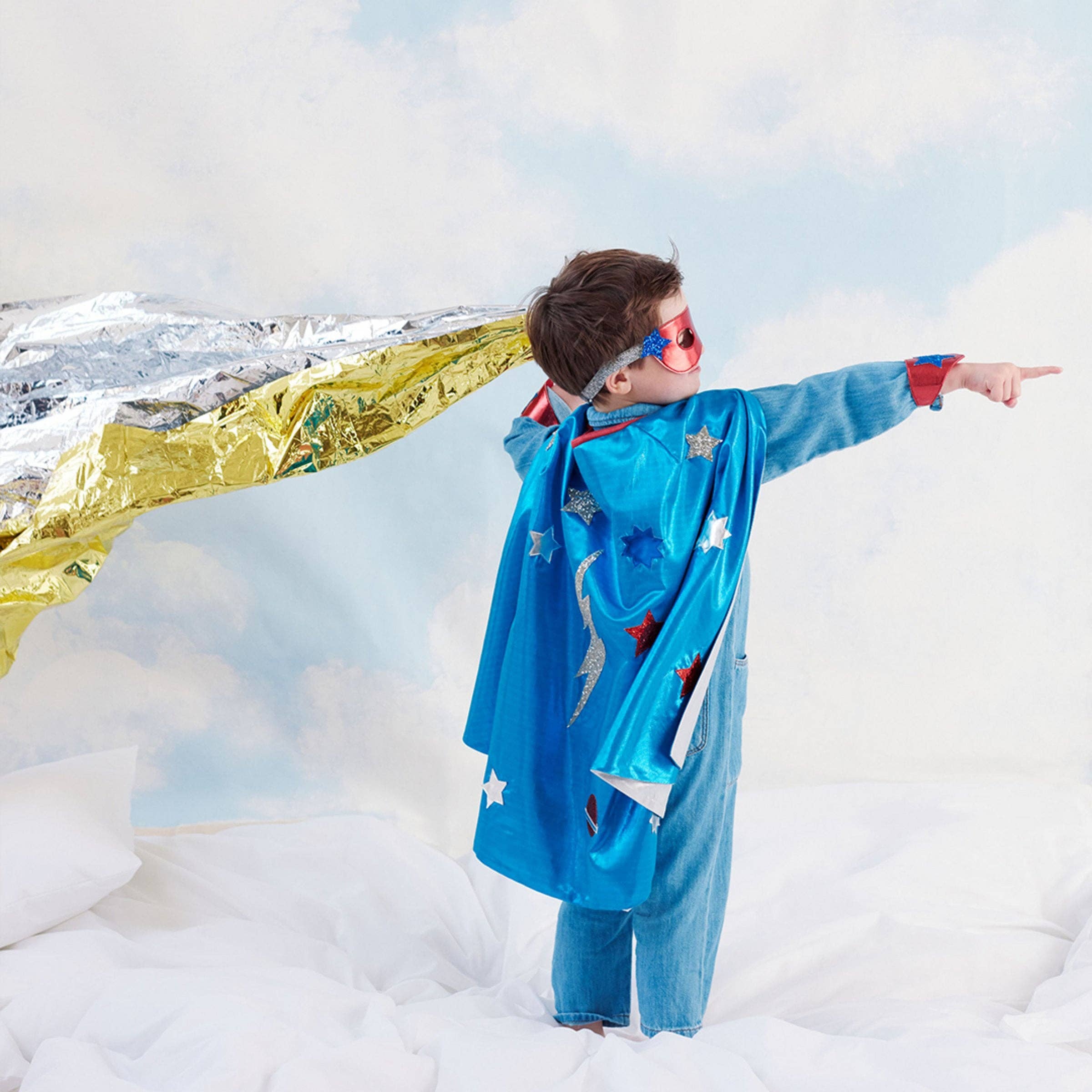 Blue Superhero Costume - Kids Halloween Costume