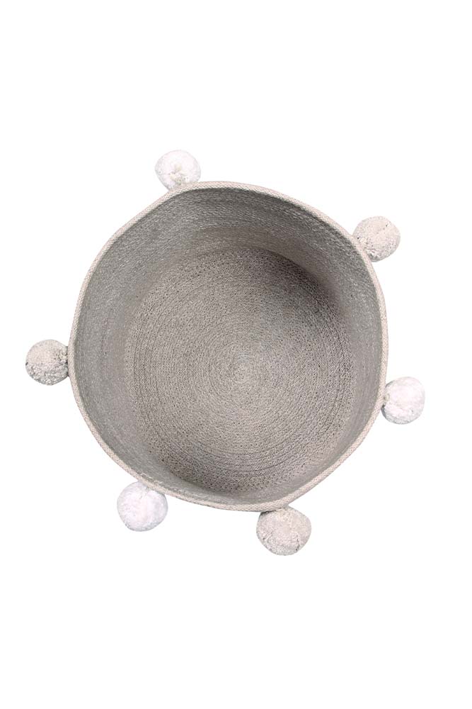 Storage Baby Basket Bubbly Grey top view - Lorena Canals