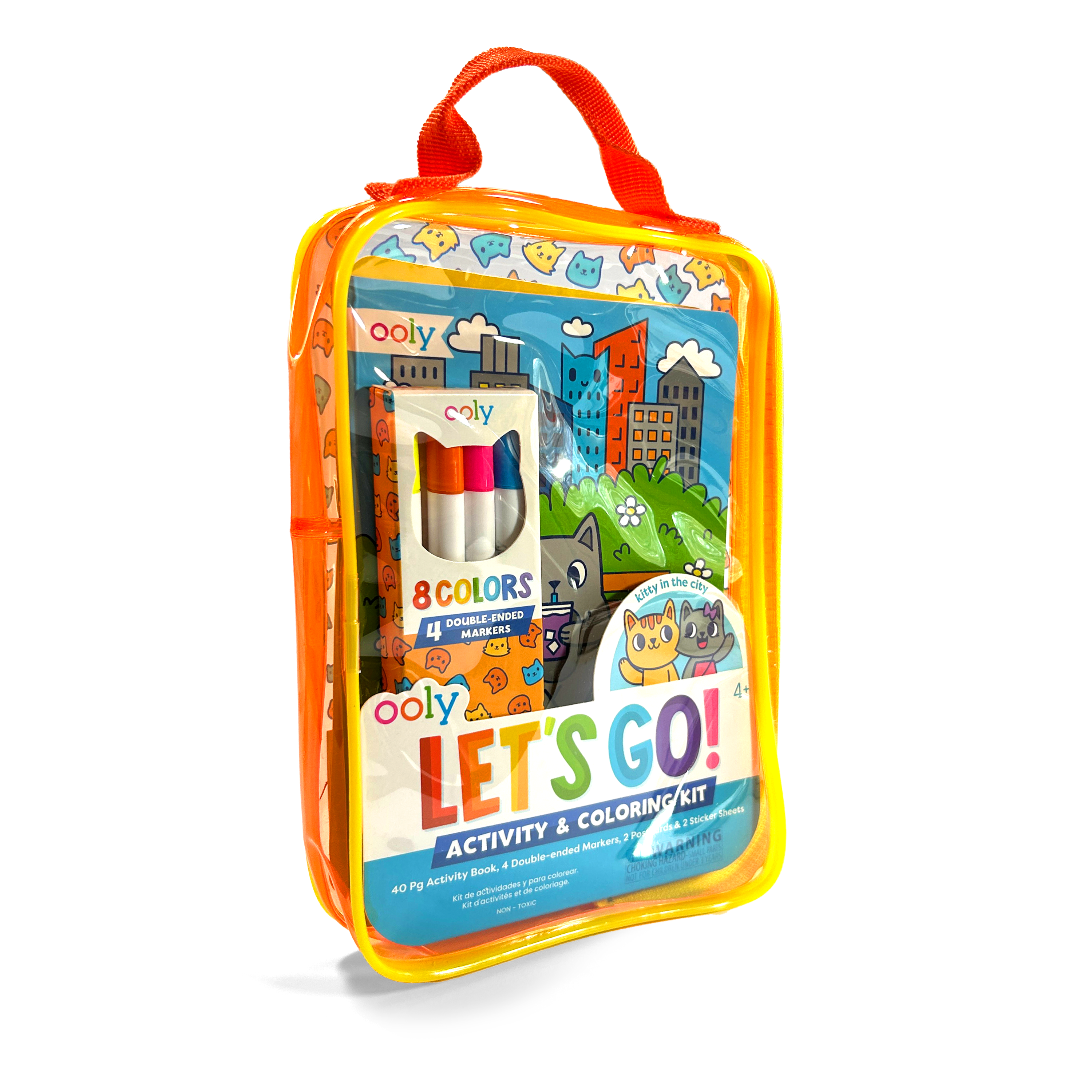 Let's Go! Activity & Coloring Kit - Kitty In The City